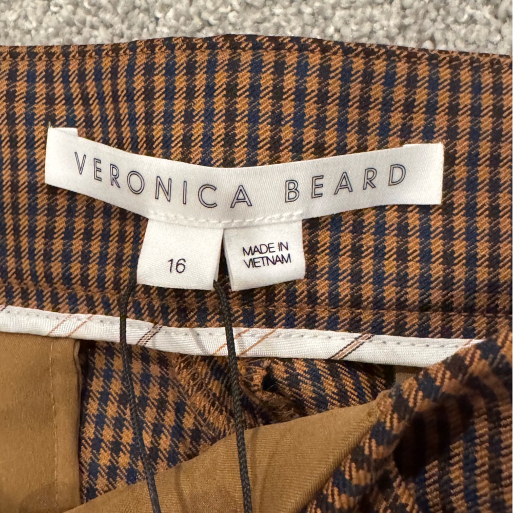 NWT Veronica Beard Lebone Micro Gingham Wide Leg … - image 8